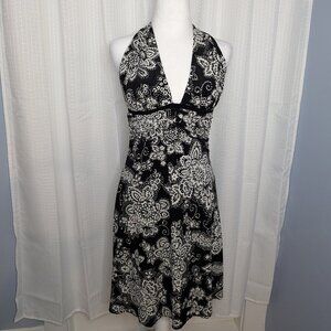 White House Black Market Backless Halter Dress, Mini, Size 0